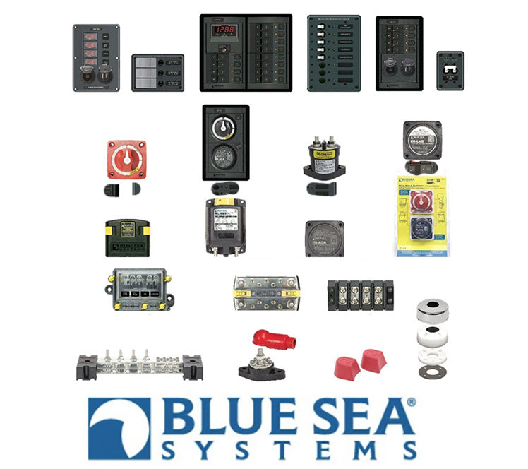 Blue Sea Systems - Tableau électrique dc - 3 circuits - 12/24v - disjoncteur  type toggle - 8025 BLUE SEA SYSTEMS 300407 