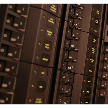 Blue Sea 7403 Single Pole Small Case 2" Flat Rocker Circuit Breaker - 15 Amp