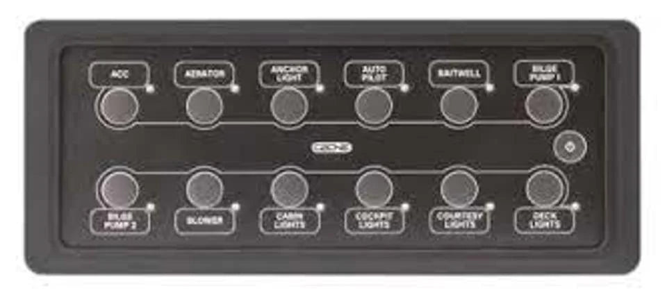 CZone 12-Way Waterpoof Keypad (Landscape)