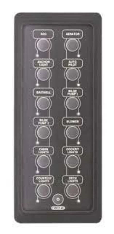 CZone 12-Way Waterproof Keypad (Portrait)