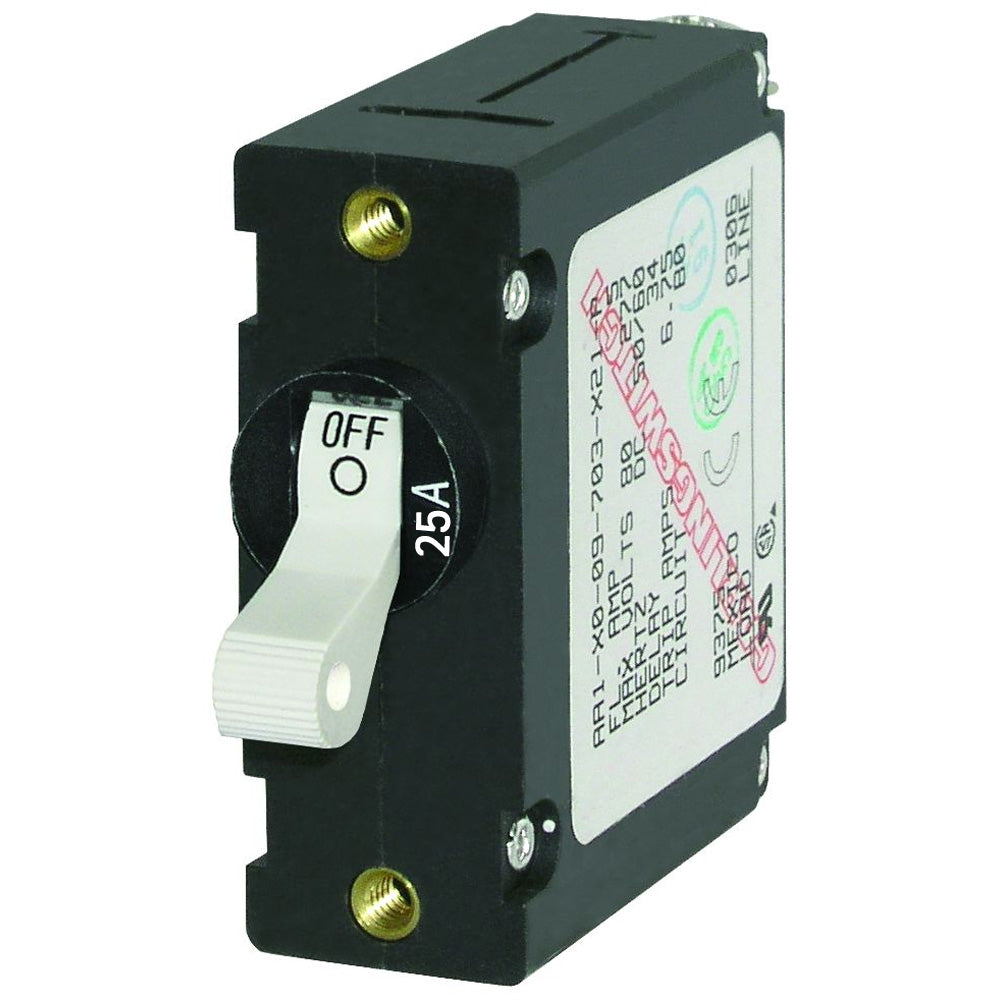 Blue Sea 7218 AC/DC Single Pole Magnetic World Circuit Breaker - 25AMP