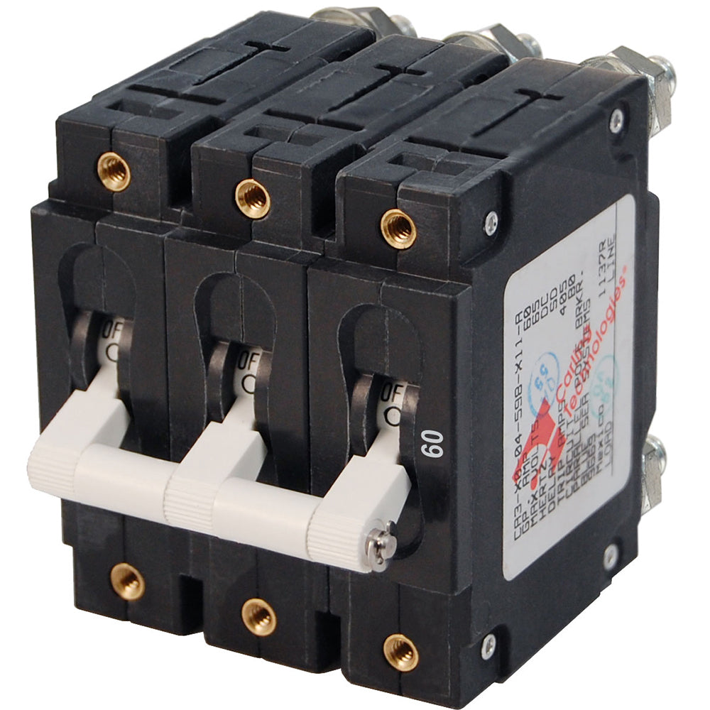 Blue Sea 7288 C-Series Triple Pole Circuit Breaker - 60A