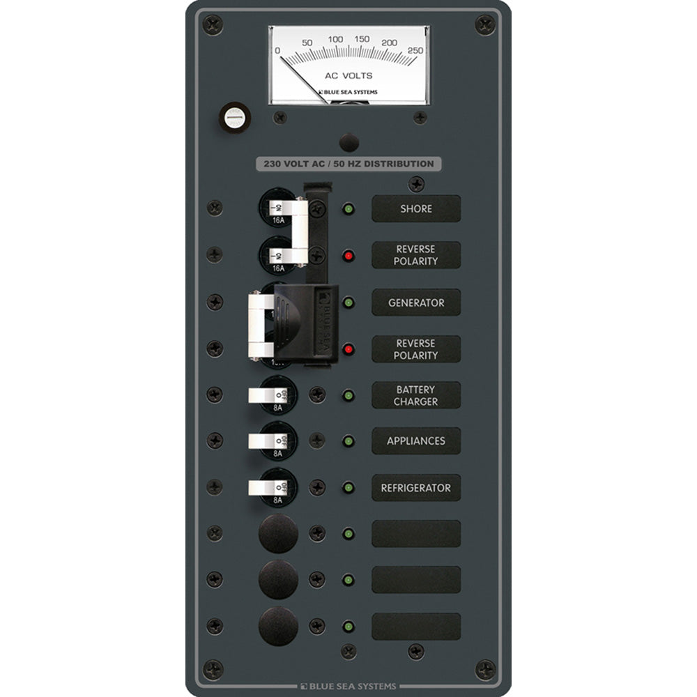 Blue Sea 8589 AC Toggle Source Selector (230V) - 2 Sources + 6 Positions