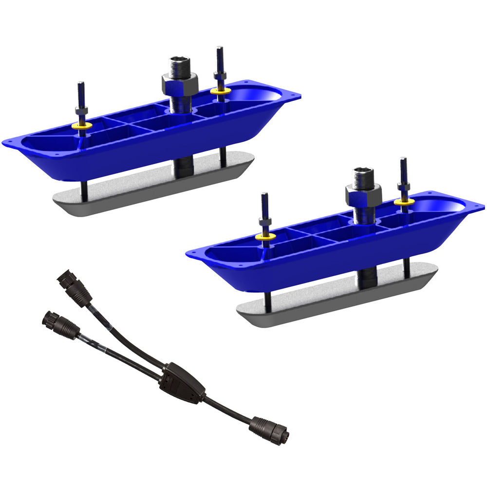 Navico StructureScan&#153;HD Sonar Stainless Steel Thru-Hull Transducer (Pair) w/Y-Cable