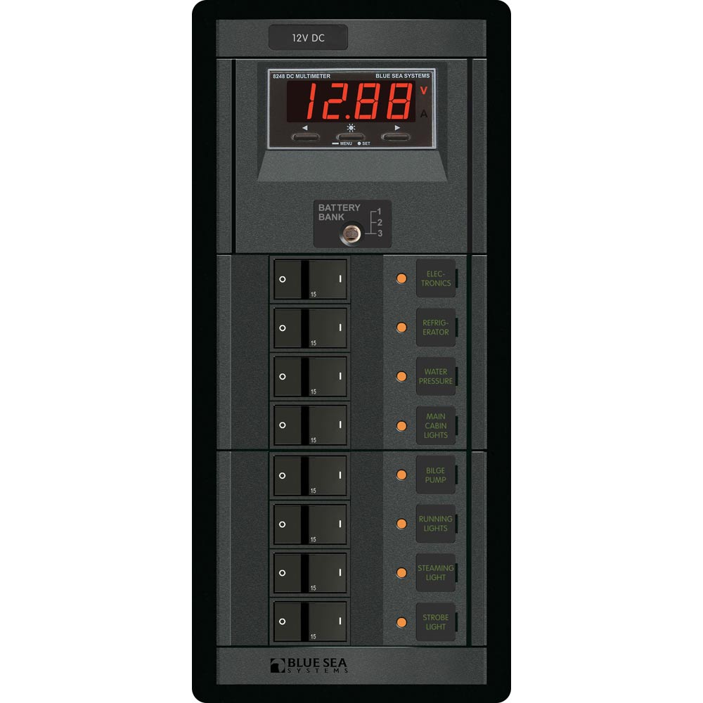 Blue Sea 1227 12V DC 8 Position w/Digital Meter