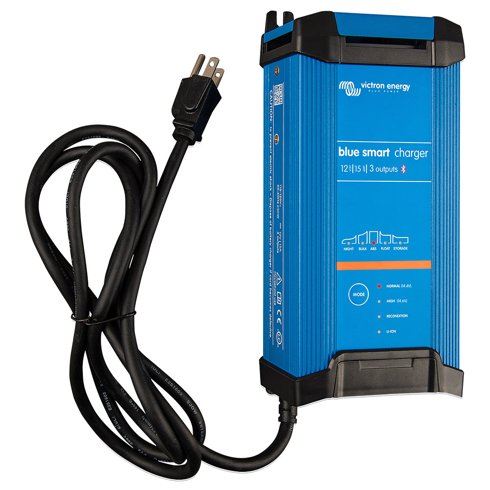 Victron Blue Smart IP22 12VDC 15A 3 Bank 120V Charger - Dry Mount