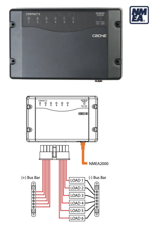 CZone Contact 6 with gland and plug pack